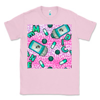 Bubblegum Pink Western Medicine Seamless Pattern Classic Tee - BundleAndBundleShop