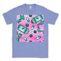 Colony Blue Western Medicine Seamless Pattern Classic Tee - BundleAndBundleShop