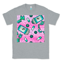 Heather Grey Western Medicine Seamless Pattern Classic Tee - BundleAndBundleShop