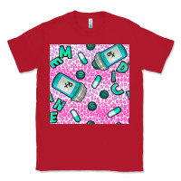 Red Western Medicine Seamless Pattern Classic Tee - BundleAndBundleShop