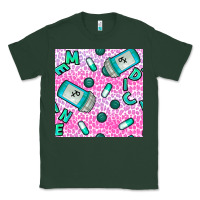 Sports Green Western Medicine Seamless Pattern Classic Tee - BundleAndBundleShop