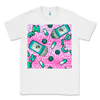 White Western Medicine Seamless Pattern Classic Tee - BundleAndBundleShop