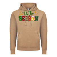 Vintage Coffee 'tis the season softball christmas Vintage Hoodie - RanaPortraitStore