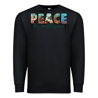 Black peace be with you cross Premium Sweatshirt - NancyCooperArtShop