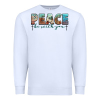 White peace be with you cross Premium Sweatshirt - NancyCooperArtShop
