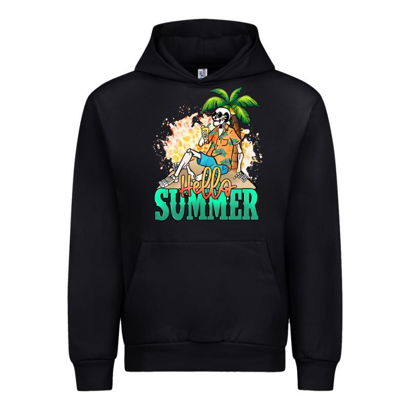 Hello Summer Skeleton Urban Hoodie by NancyCooperArtShop | Teevron