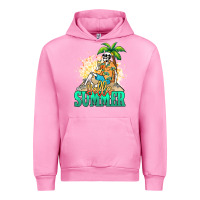 Fuchsia Pink Hello summer skeleton Urban Hoodie - NancyCooperArtShop