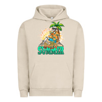 Pigment French Oak Hello summer skeleton Urban Hoodie - NancyCooperArtShop