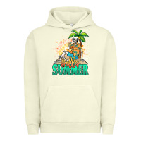 Pigment Pistachio Hello summer skeleton Urban Hoodie - NancyCooperArtShop