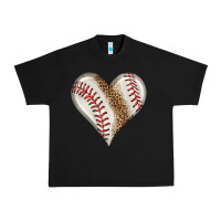 Black baseball heart Urban Heavy Tee - HRA Design Shop