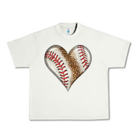 Pistachio baseball heart Urban Heavy Tee - HRA Design Shop