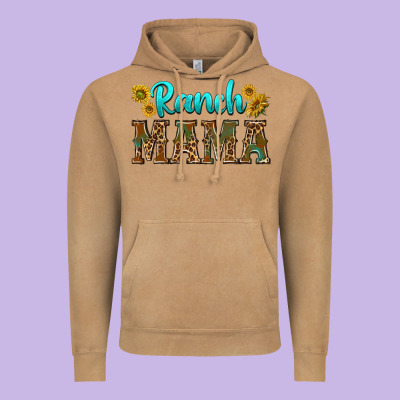 Ranch Mama Vintage Hoodie Designed By Texasbilliewilder