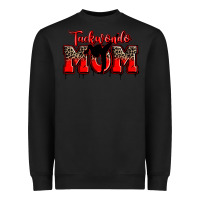 Black taekwondo mom Heavyweight Sweatshirt - Zillion Design Studio