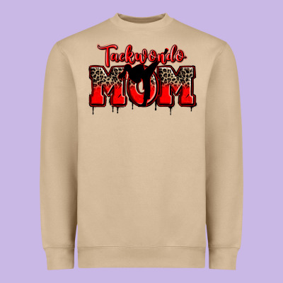 Taekwondo Mom Heavyweight Sweatshirt Designed By Zillion Design Studio