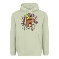 Matcha mardi gras cow Heavyweight Hoodie - MaliasSmallBusiness