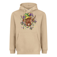 Mushroom mardi gras cow Heavyweight Hoodie - MaliasSmallBusiness