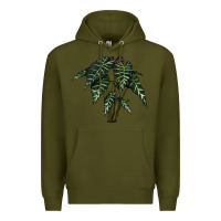 Army Green Amazon Elephant Ear Premium Hoodie - LillyAllenDesigns