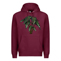 Burgundy Amazon Elephant Ear Premium Hoodie - LillyAllenDesigns