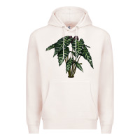 Pale Pink Amazon Elephant Ear Premium Hoodie - LillyAllenDesigns