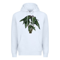 White Amazon Elephant Ear Premium Hoodie - LillyAllenDesigns