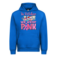 Cobalt in october we wear pink breast cancer awareness Urban Hoodie - texasbilliewilder