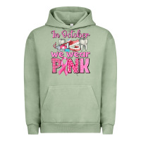 Pigment Oil Green in october we wear pink breast cancer awareness Urban Hoodie - texasbilliewilder
