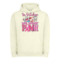 Pigment Pistachio in october we wear pink breast cancer awareness Urban Hoodie - texasbilliewilder