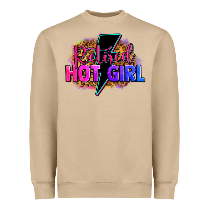 Retired Hot Girl Heavyweight Sweatshirt by Zillion Design Studio | Teevron