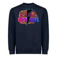 Navy retired hot girl Heavyweight Sweatshirt - Zillion Design Studio