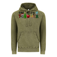 Vintage Olive one merry teacher Vintage Hoodie - RanaPortraitStore