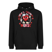 Black cupids favorite nurse Heavyweight Hoodie - MaliasSmallBusiness