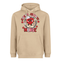 Mushroom cupids favorite nurse Heavyweight Hoodie - MaliasSmallBusiness