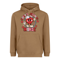 Toasted Coconut cupids favorite nurse Heavyweight Hoodie - MaliasSmallBusiness