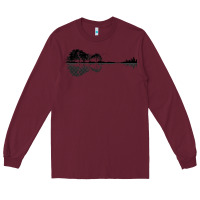 Burgundy Nature Guitar Long Sleeve Tee - Bettercallsaul