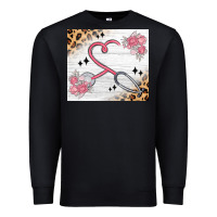 Black customized leopard floral nurse Premium Sweatshirt - MaliasSmallBusiness