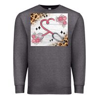 Charcoal Heather customized leopard floral nurse Premium Sweatshirt - MaliasSmallBusiness