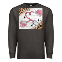 Smoke customized leopard floral nurse Premium Sweatshirt - MaliasSmallBusiness