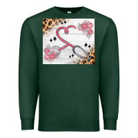 Sports Green customized leopard floral nurse Premium Sweatshirt - MaliasSmallBusiness