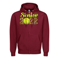 Burgundy tennis senior 2022 Zipper Hoodie - BarkalooDesign