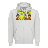 Dove Grey tennis senior 2022 Zipper Hoodie - BarkalooDesign