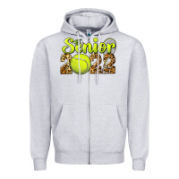 Heather Grey tennis senior 2022 Zipper Hoodie - BarkalooDesign