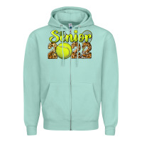 Seafoam tennis senior 2022 Zipper Hoodie - BarkalooDesign