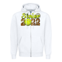 White tennis senior 2022 Zipper Hoodie - BarkalooDesign