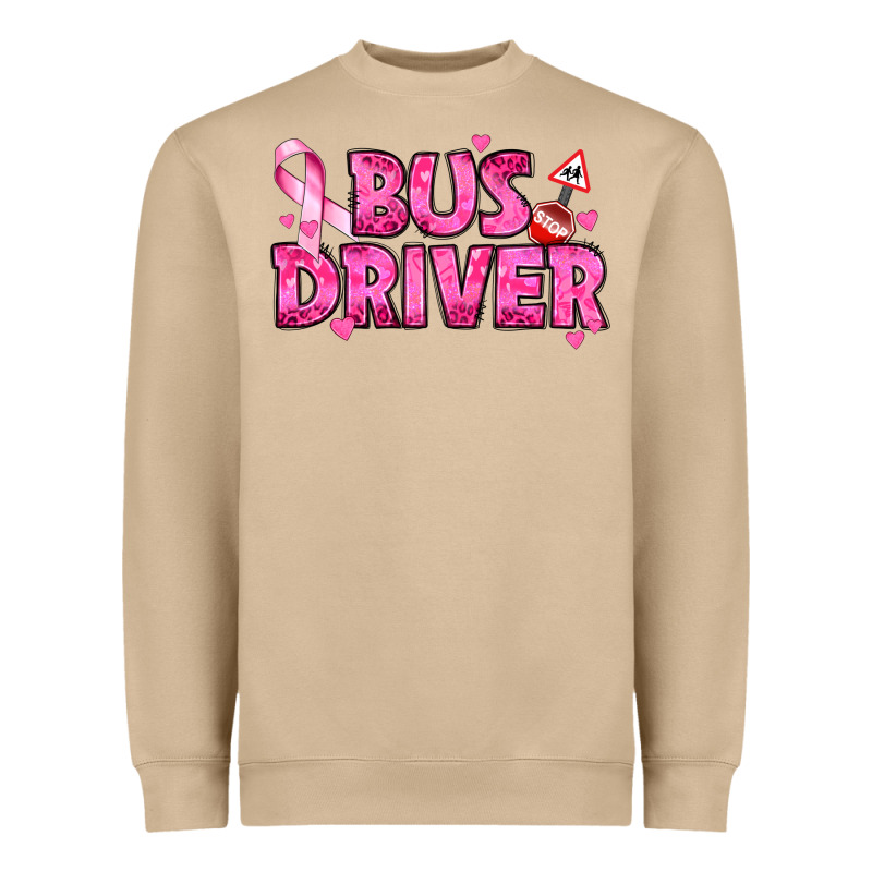 Breast Cancer Bus Driver Heavyweight Sweatshirt by texasbilliewilder | Teevron