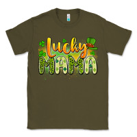 Army Green lucky mama Classic Tee - Artiststas