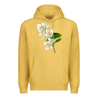 Antique Gold Mock Oranges Premium Hoodie - LillyAllenDesigns