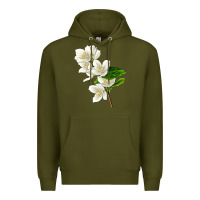 Army Green Mock Oranges Premium Hoodie - LillyAllenDesigns