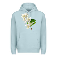 Blue Mist Mock Oranges Premium Hoodie - LillyAllenDesigns