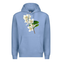 Colony Blue Mock Oranges Premium Hoodie - LillyAllenDesigns