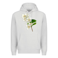 Dove Grey Mock Oranges Premium Hoodie - LillyAllenDesigns
